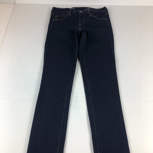 AG Adriano Goldschmied Jean Women 24 Regular The Legging Super Skinny Blue Denim - Picture 1 of 16